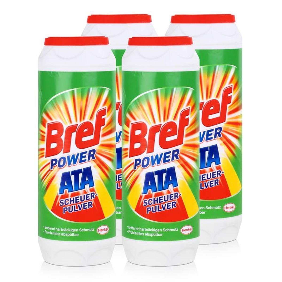 Bref Power Henkel Bref PowerATA Scheuerpulver 500g - Mit Zitrusfrische (4er Pack) Allzweckreiniger