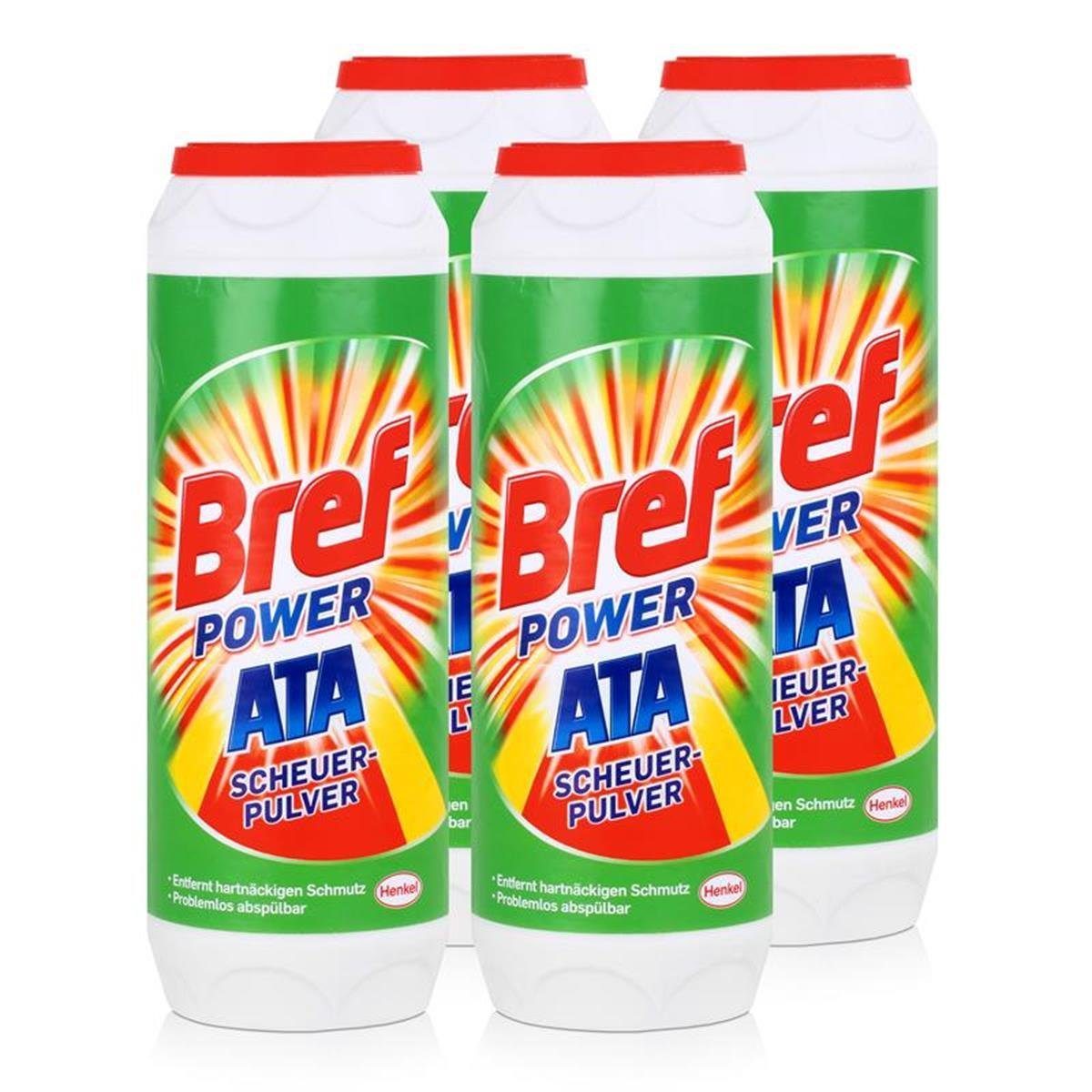 Bref Power Henkel Bref PowerATA Scheuerpulver 500g – Mit Zitrusfrische (4er Pack) Allzweckreiniger