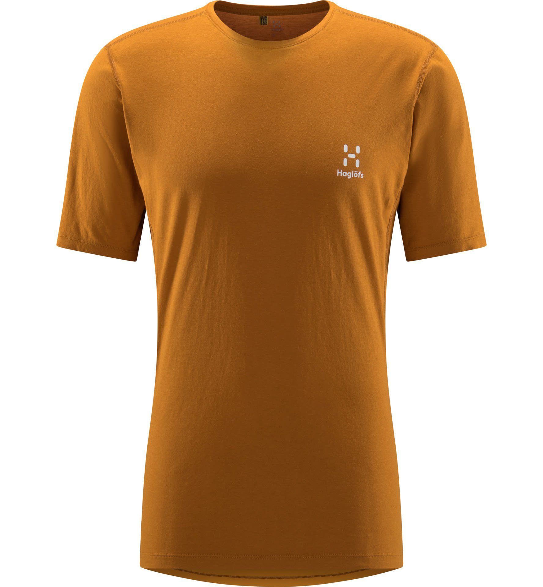 Brown Tee Yellow Roc Grip - Herren Golden T-Shirt M Haglöfs Kurzarm-Shirt Sunny Haglöfs