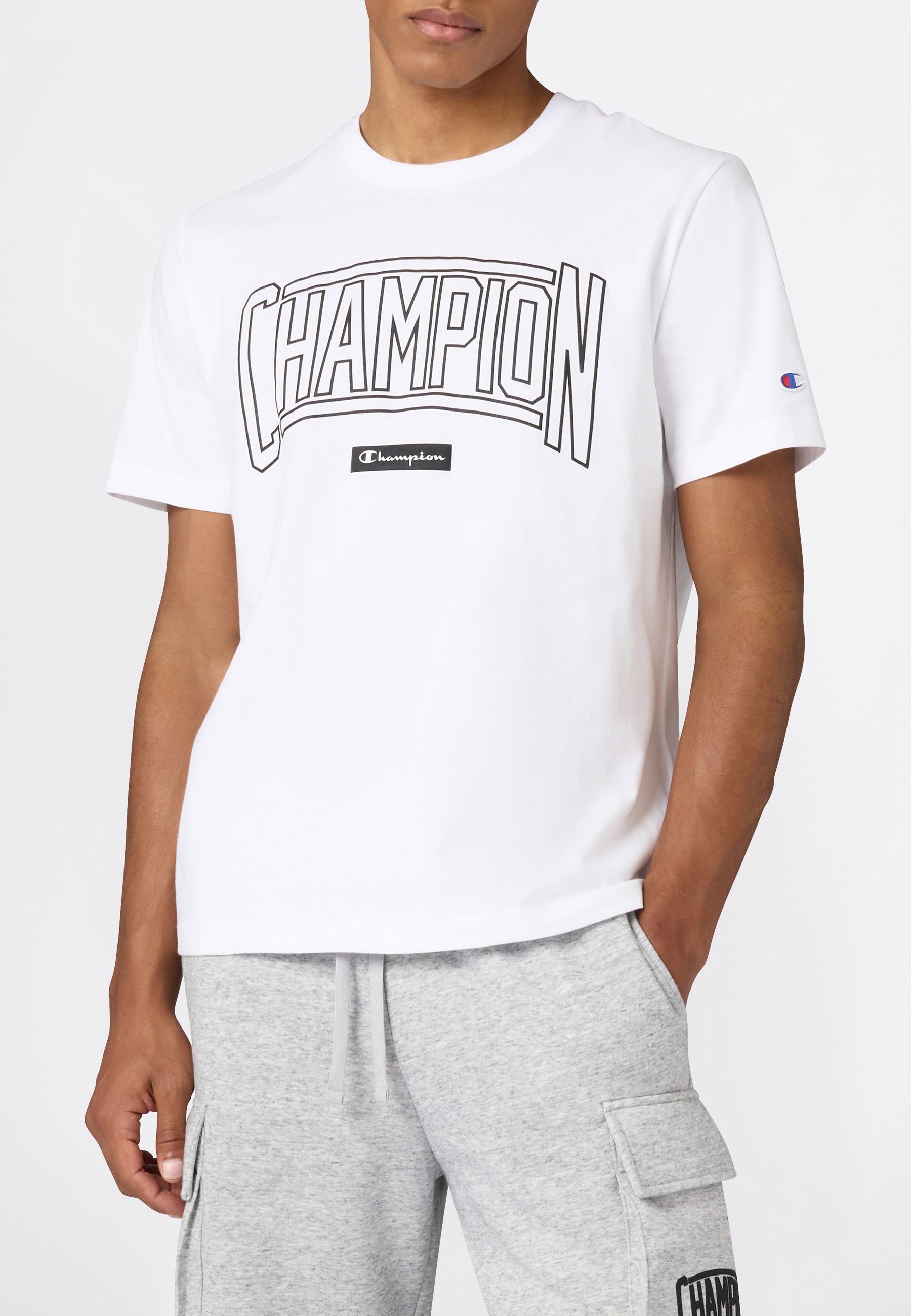 Champion T-Shirt COLLEGE Relax Fit Crewneck T-Shirt (1-tlg) für sportliche Aktivitäten, sportlicher Stil, Rundhalsausschnitt