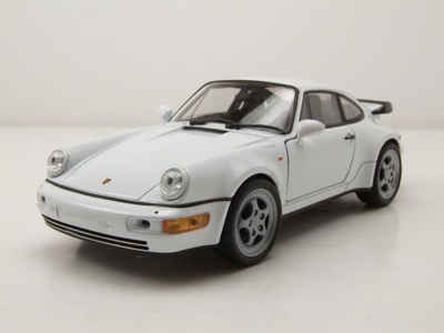 Welly Modellauto Porsche 911 (964) Turbo 1990 weiß Modellauto 1:24 Welly, Maßstab 1:24