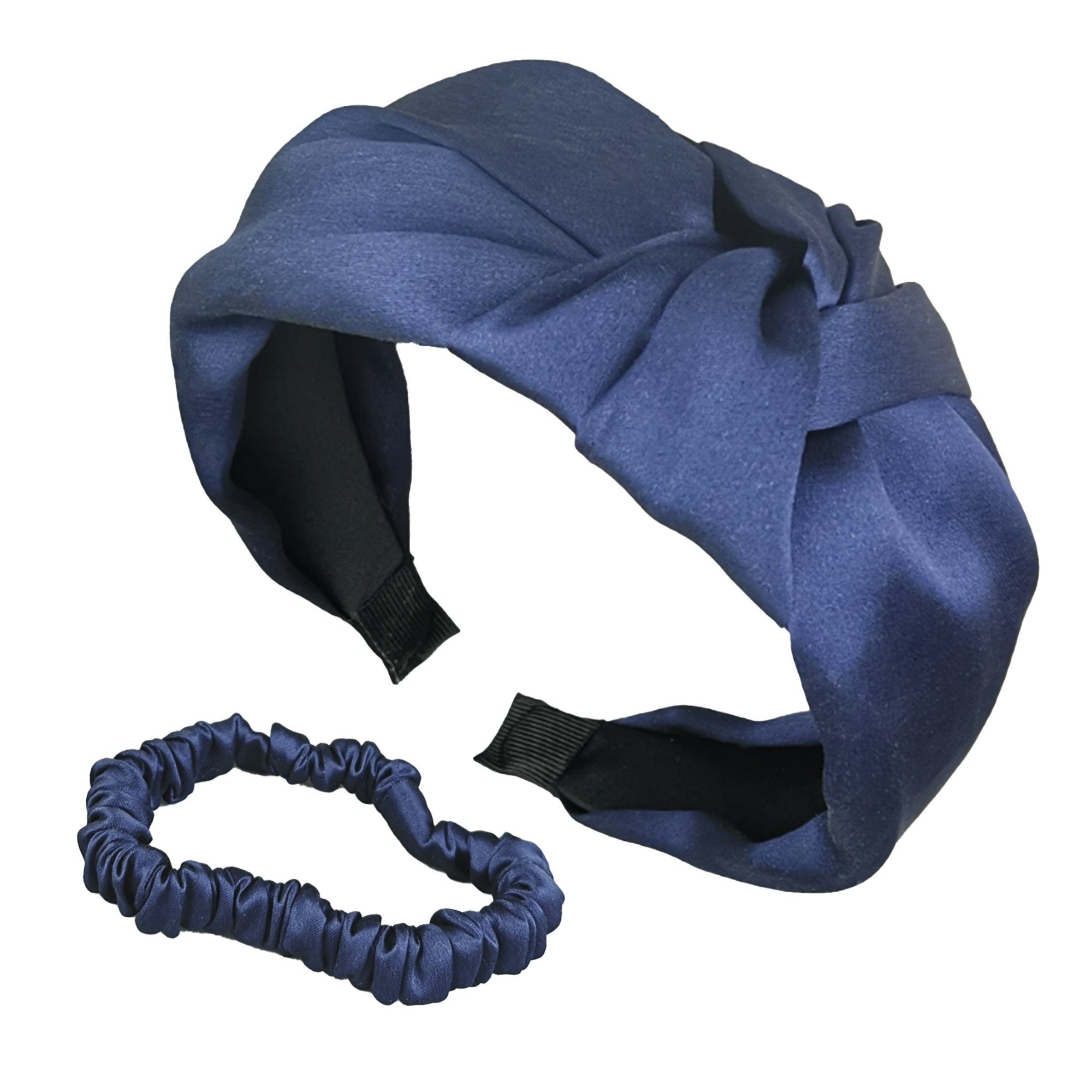 hairband set blau Haargummi einem AILORIA Set einem und Luxuriöses & DOUX und Haargummi DELICAT s, aus scrunchie Haarreif