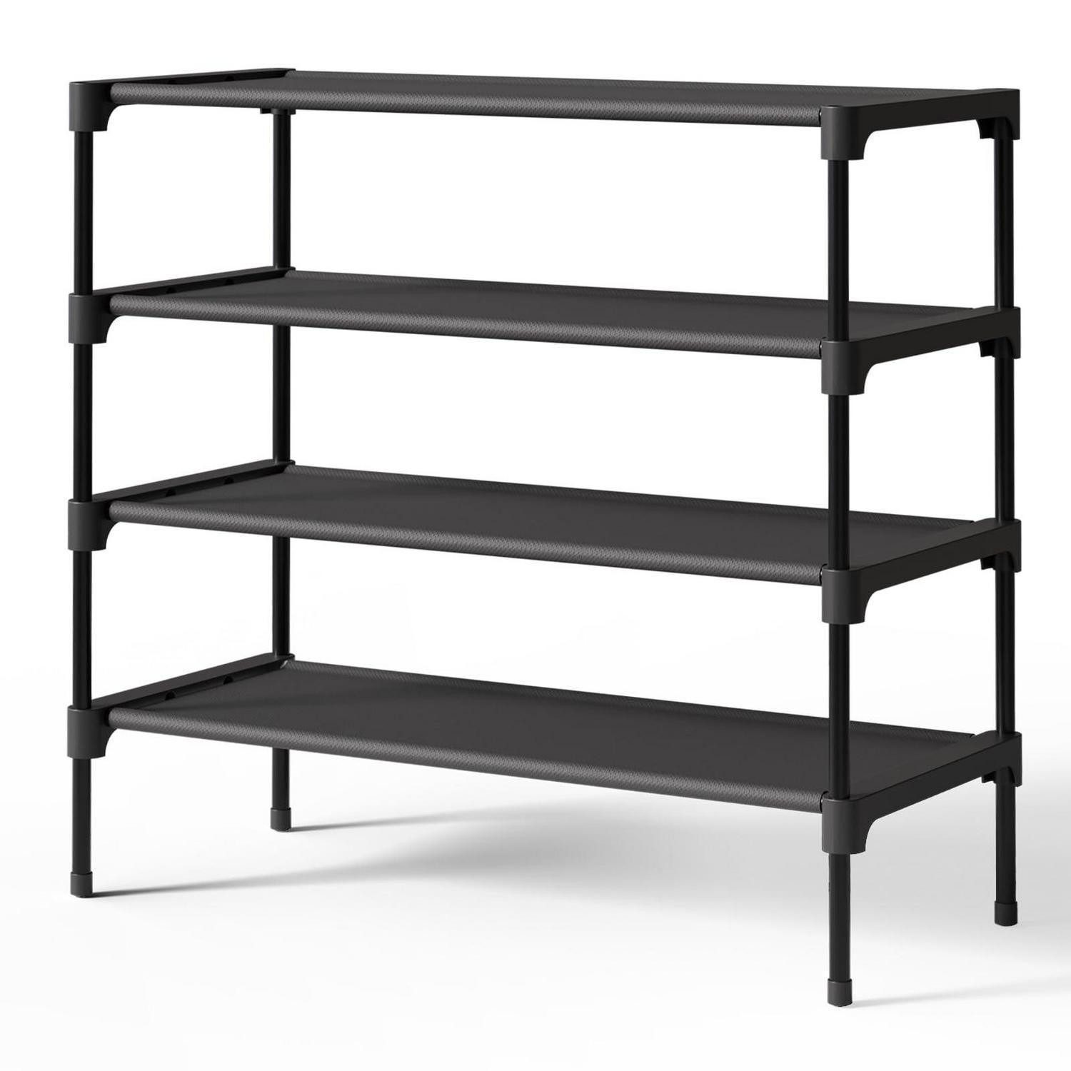 LuxusKollektion Schuhregal Schuhregal Eingangsbereich 70x30x62cm Schwarz, 1-tlg.