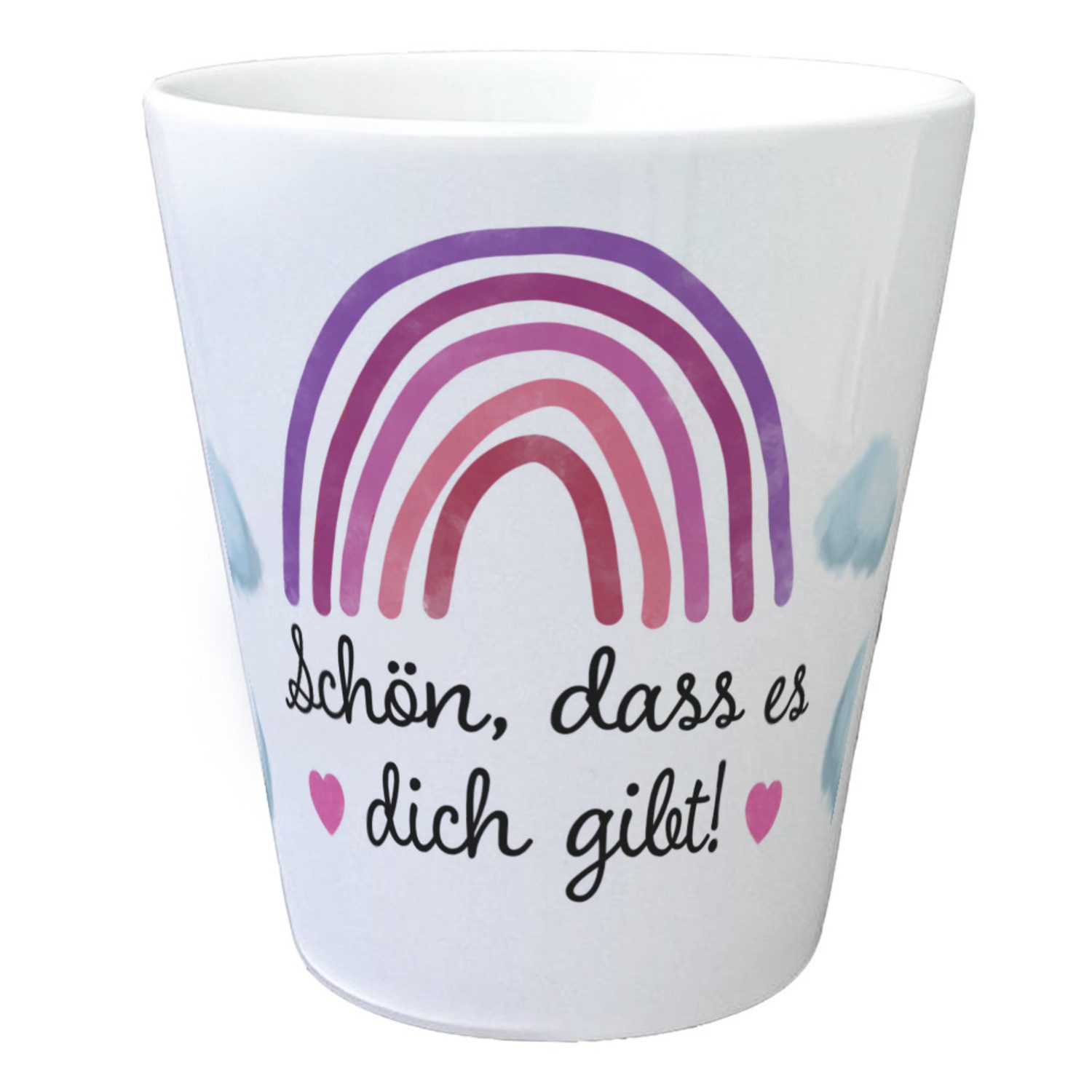 speecheese Blumentopf Regenbogen Blumentopf Schön, dass es dich gibt