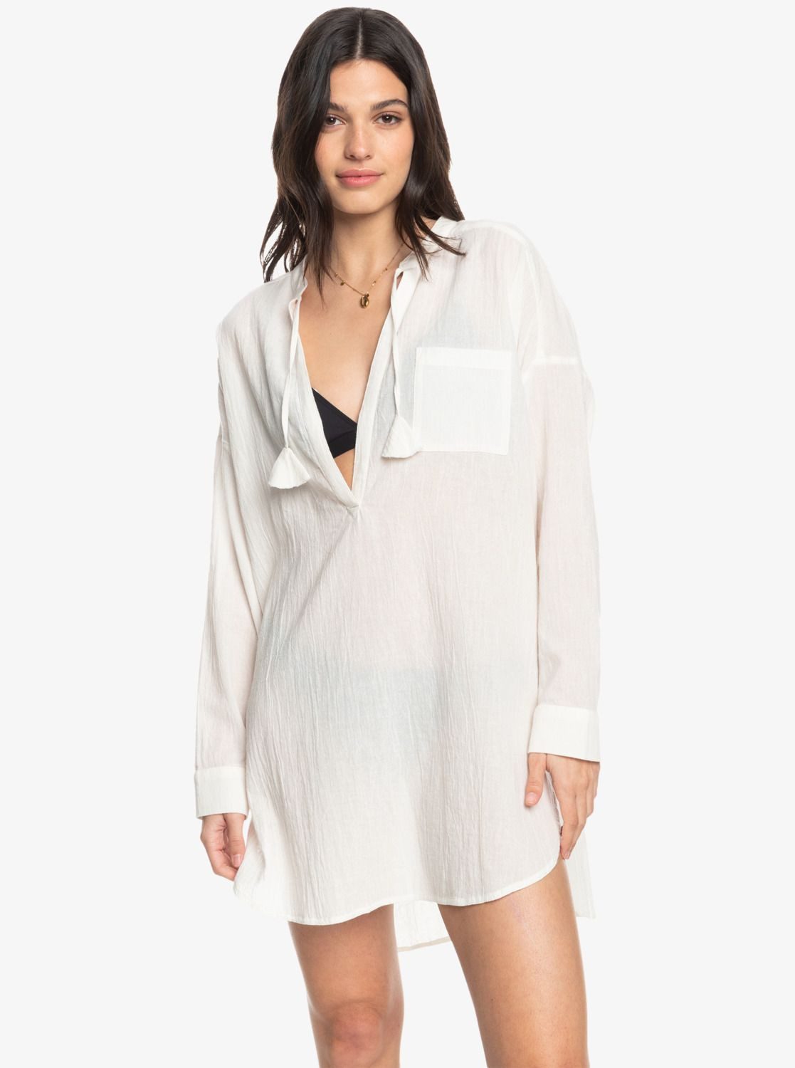Tunikakleid ROXY Tunikakleid Shoreline Lights Bright White