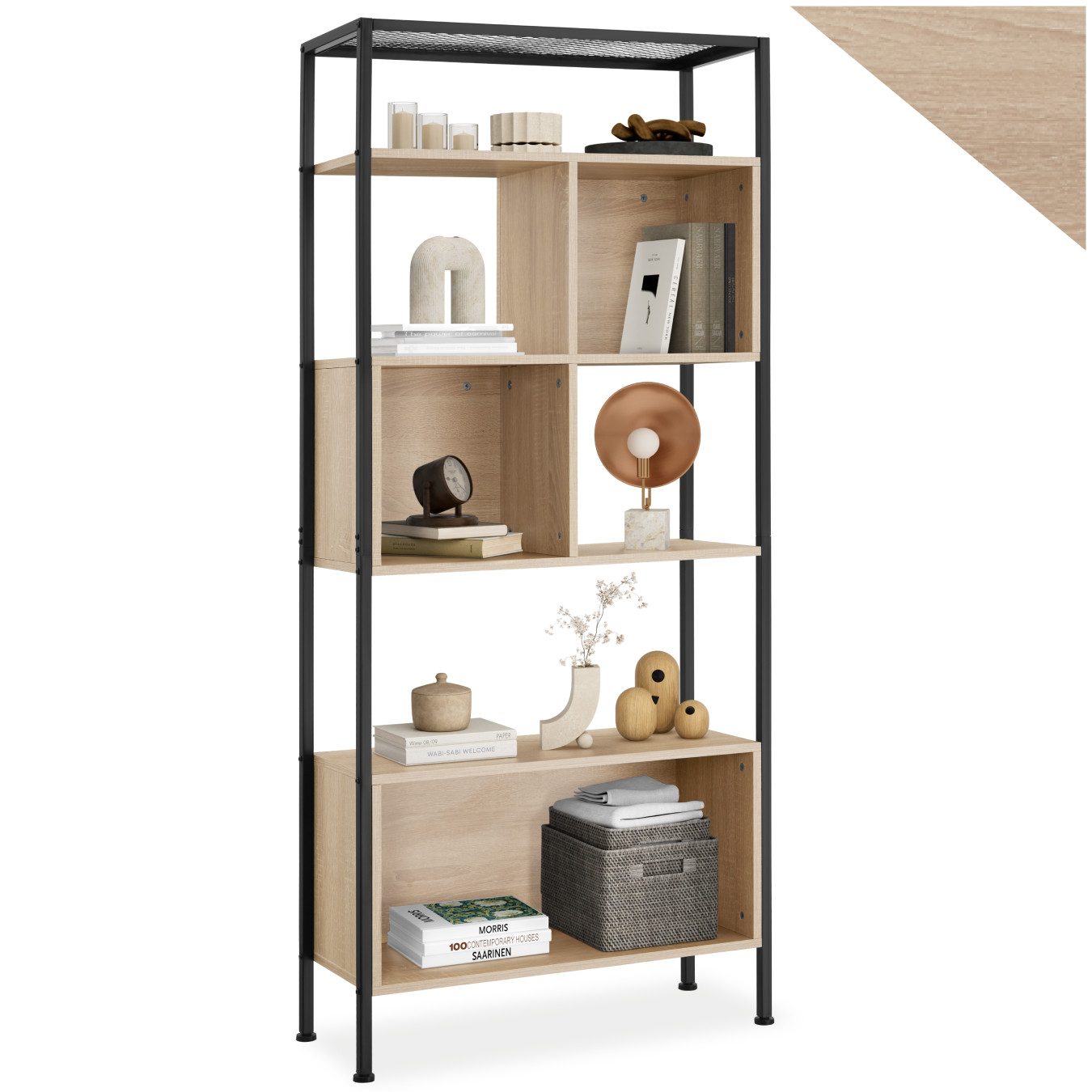 tectake Bücherregal Regal, Set 1-tlg., Industrial günstig online kaufen