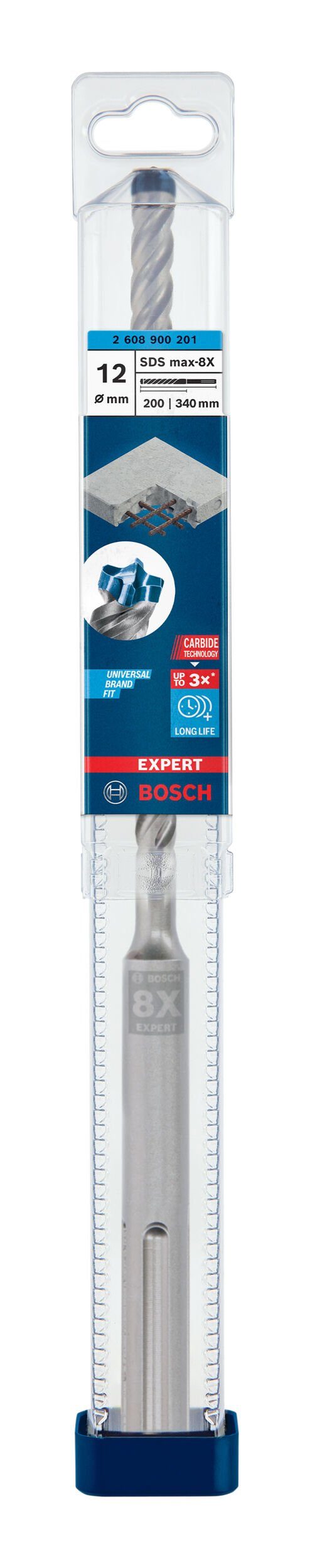 Universalbohrer x BOSCH - 340 200 max-8X, 12 SDS Expert Hammerbohrer x mm