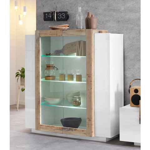 INOSIGN Vitrine Coro, Vitrine, Glasvitrine, Vitrinenschrank, Stauraumvitrine Höhe 126 cm