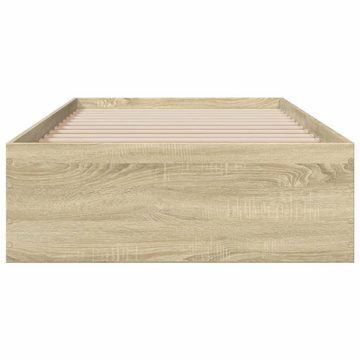 vidaXL Bett Bettgestell mit Schubladen Sonoma-Eiche 100x200cm Holzwerkstoff
