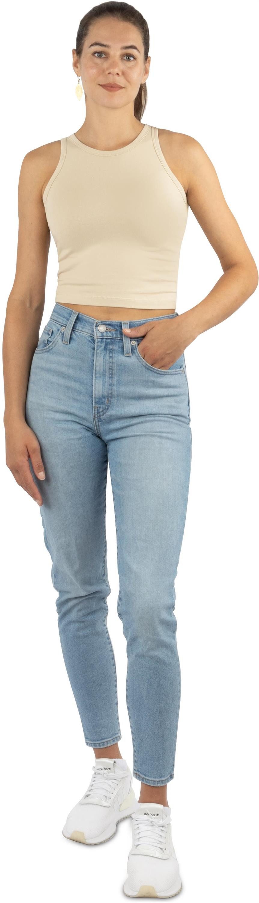 Janice Kurzarmshirt 3 x Damen crop Top hochgeschlossen Niah Kurzes Tanktop aus Baumwolle