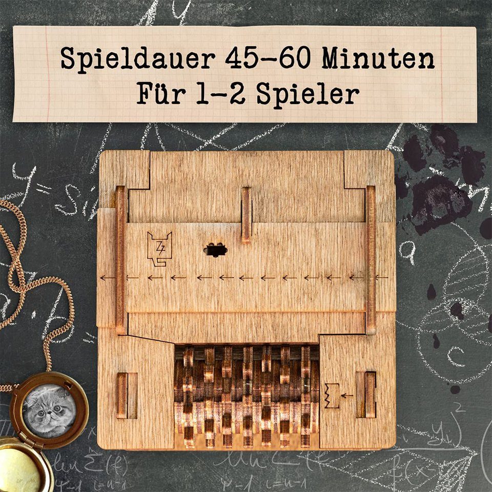 BEARSU 3D-Puzzle »Schrödingers Katze - Escape Room Spiel - kniffeliges 3D  Holzpuzzel Rätsel - einzigartige Knobelspiele - Escape Box Spiele Für  Erwachsene und Rätselbox für Kinder«, Puzzleteile online kaufen | OTTO