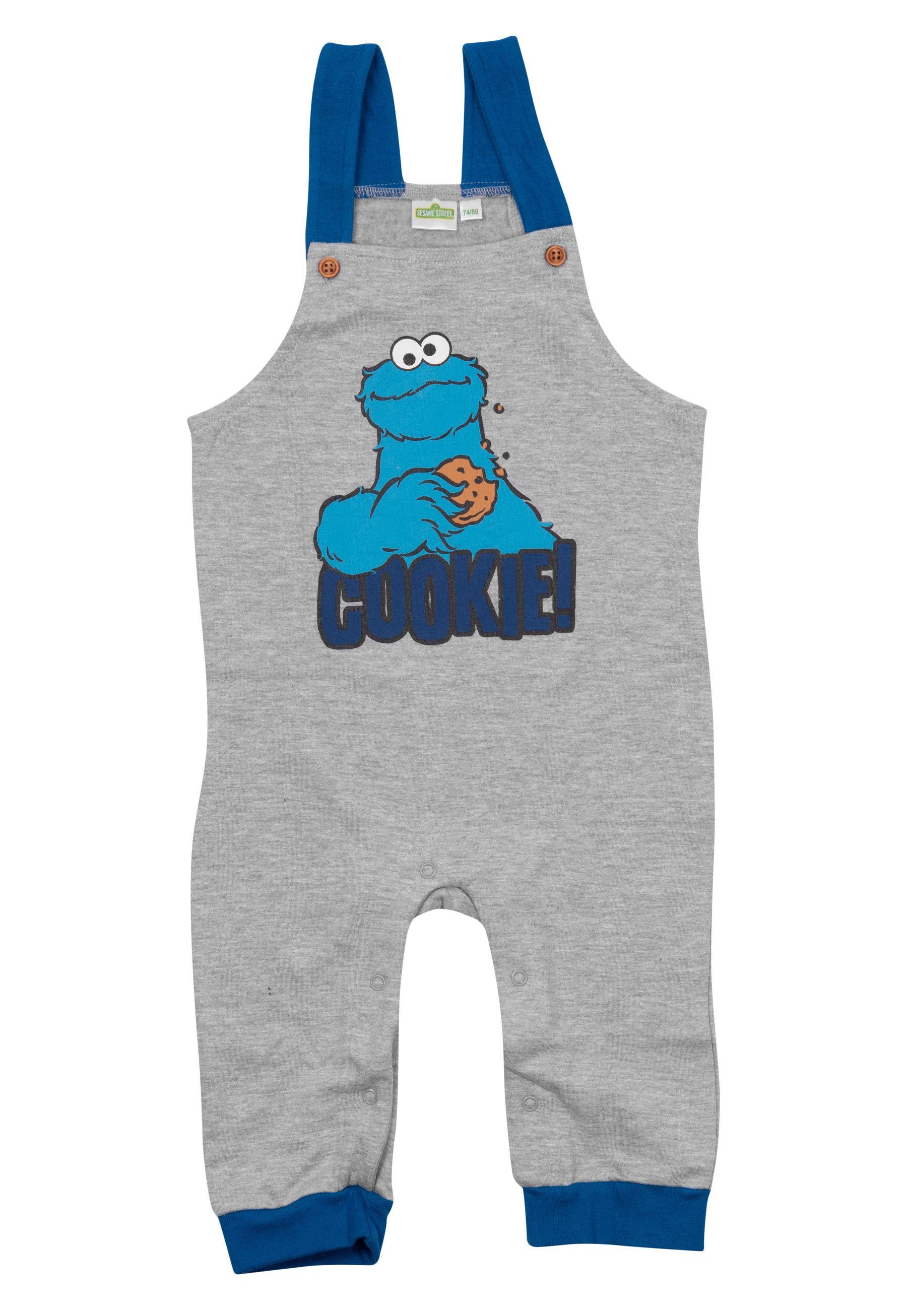 United Labels® Latzhose Sesamstraße - Krümelmonster - Cookie! - Latzhose