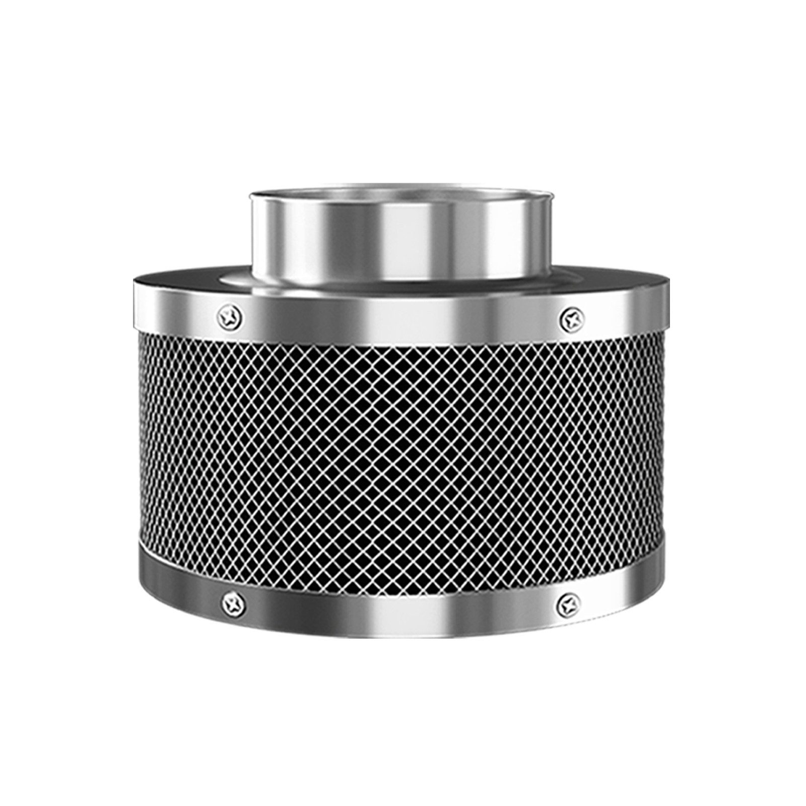 CannoBox Geruchsfilter Aktivkohlefilter 100 mm-für Growbox Zelt Schrank Abluft Anbau, 210 CFM,10 cm Durchmesser,Aktivkohlefilter für Growzelt Komplett Set