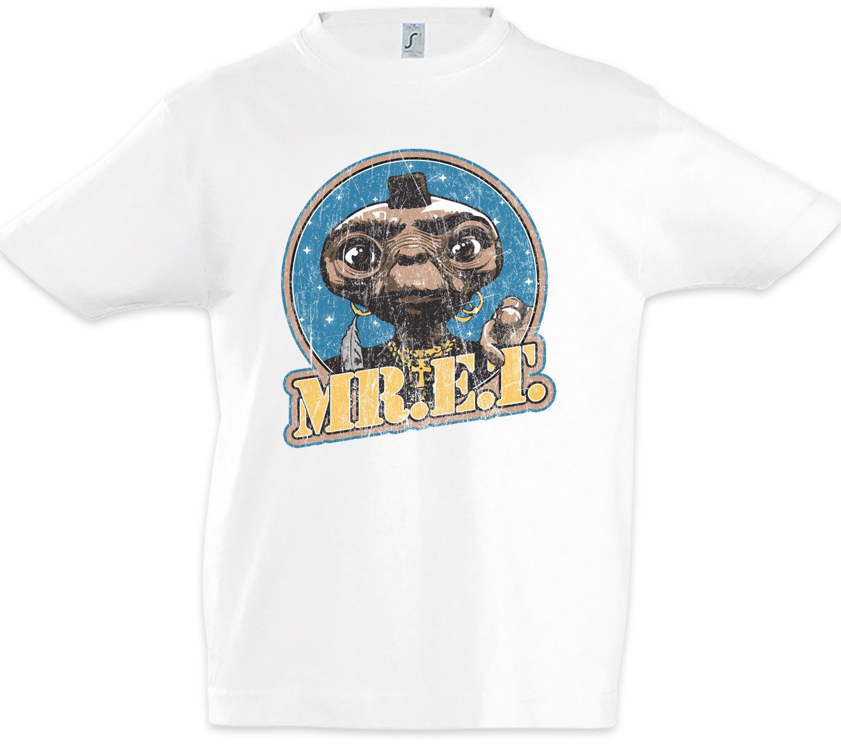 Print-Shirt Mr ET Kinder T-Shirt Series Movie T Fun Bus Van Team B.A. 80s Film