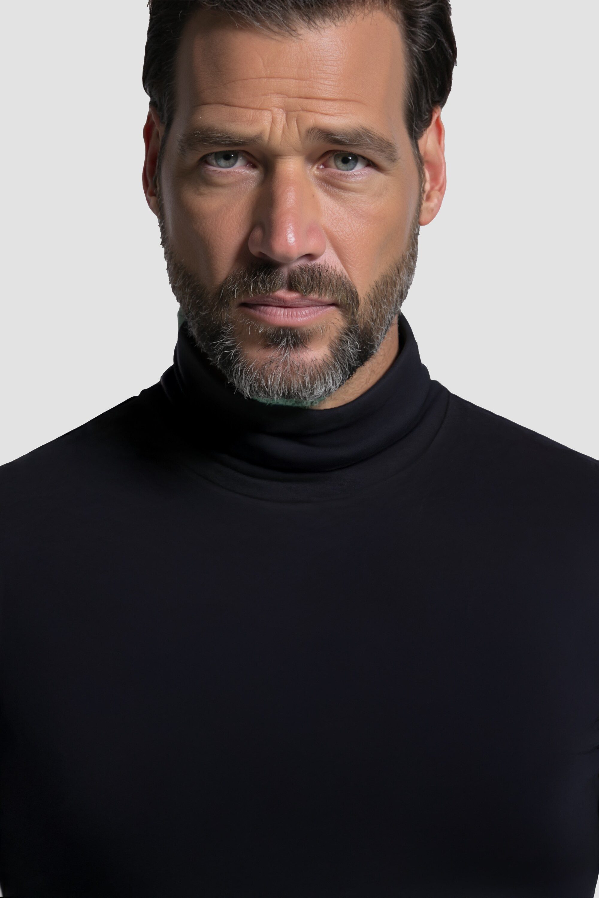 JP1880 T-Shirt JP1880 Rollkragen-Shirt Basic Jersey lange Ärmel