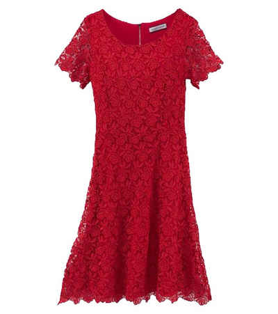 GUIDO MARIA KRETSCHMER Minikleid »GUIDO MARIA KRETSCHMER Mini-Kleid reizvolles Damen Spitzen-Kleid in floraler Optik Freizeit-Kleid Rot«