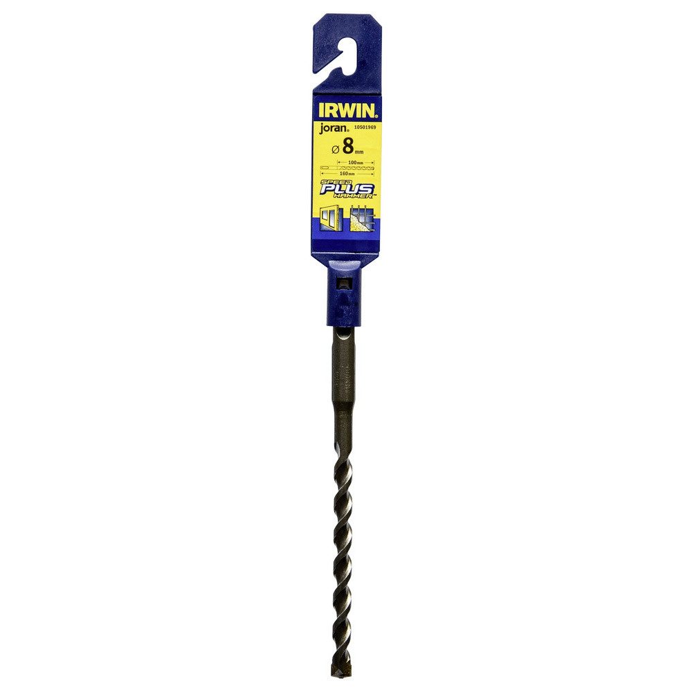 IRWIN Spiralbohrer Irwin Tools SDS-plus 10501969 Hartmetall Hammerbohrer 8 mm Gesamtläng