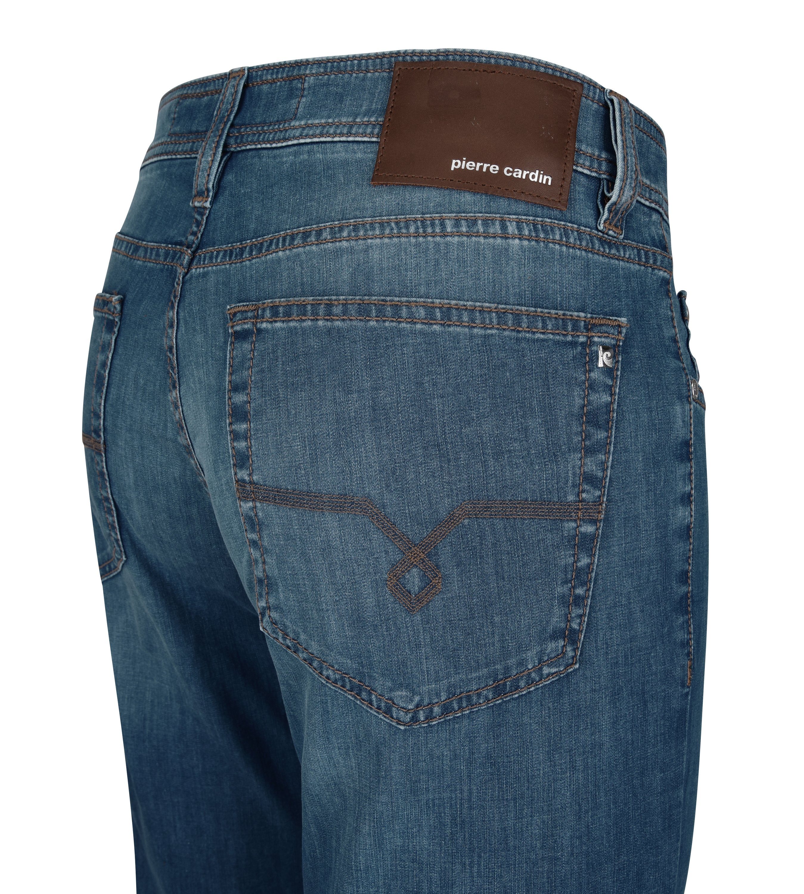 summer DEAUVILLE 5-Pocket-Jeans touch PIERRE green 7635.53 blue Pierre CARDIN 31961 Cardin used air