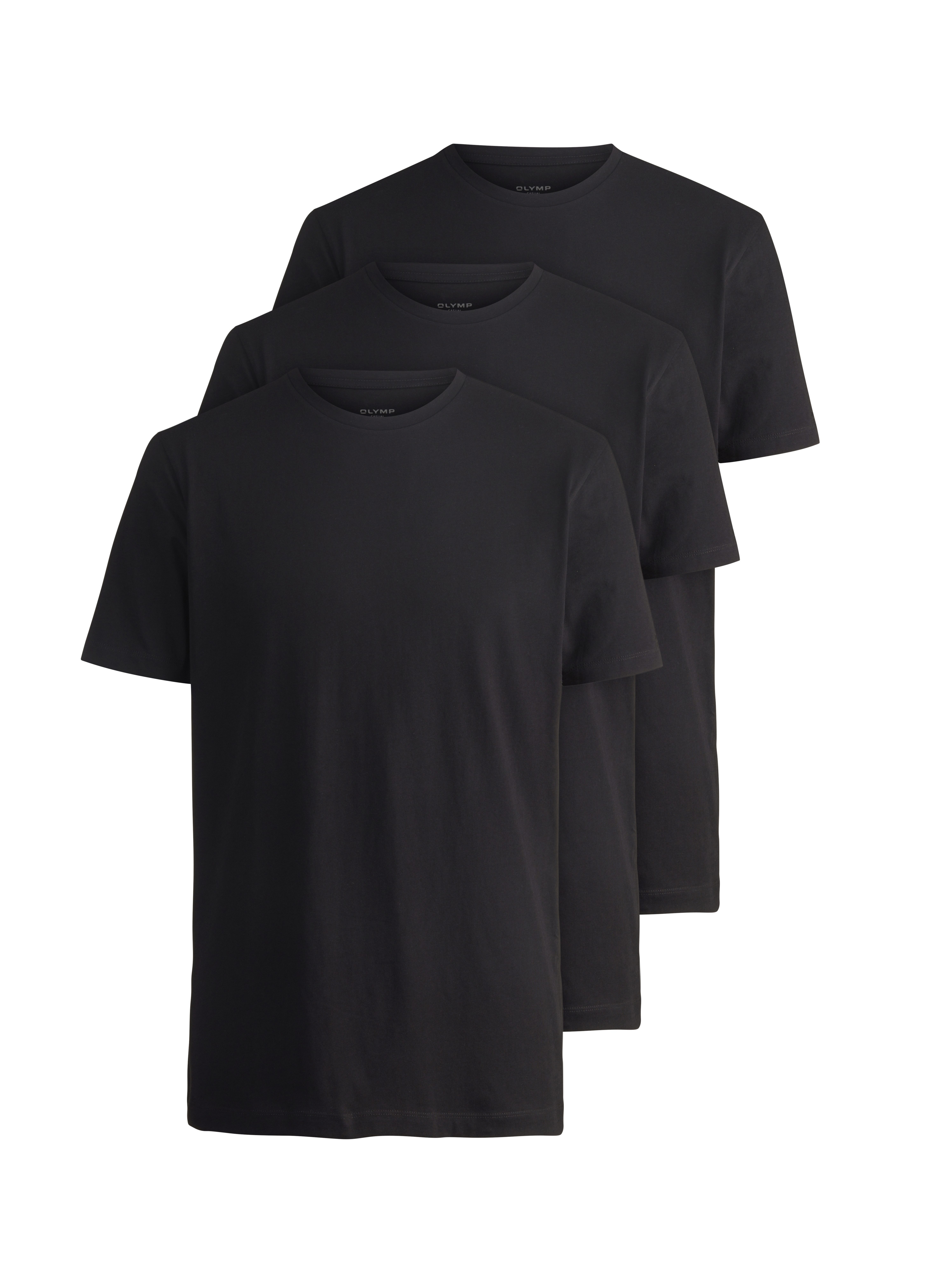 OLYMP T-Shirt (Packung, 3-tlg., 3er) Rundhalsausschnitt, günstig online kaufen