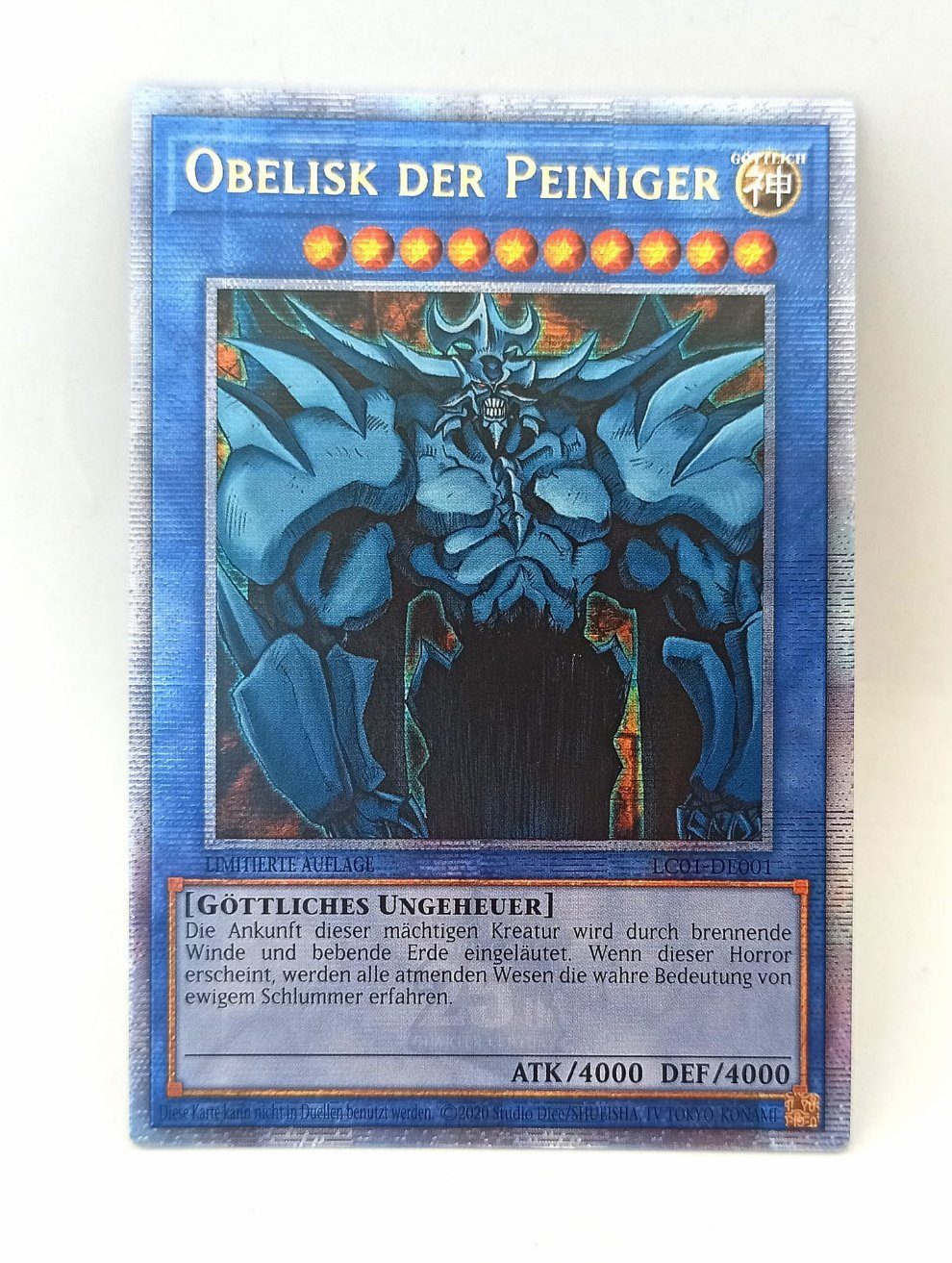 Konami Spiel Yu-Gi-Oh! Obelisk der Peiniger- LC01-DE001 - Limitierte Auflage - Quar