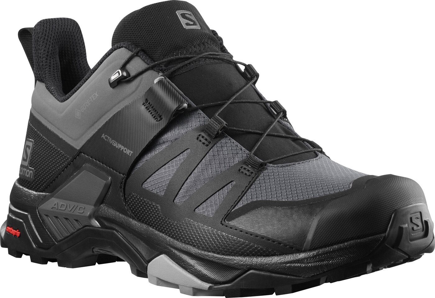Schuhe Outdoorschuhe Salomon SHOES X ULTRA 4 GTX Mgnt/Black Trekkingschuh