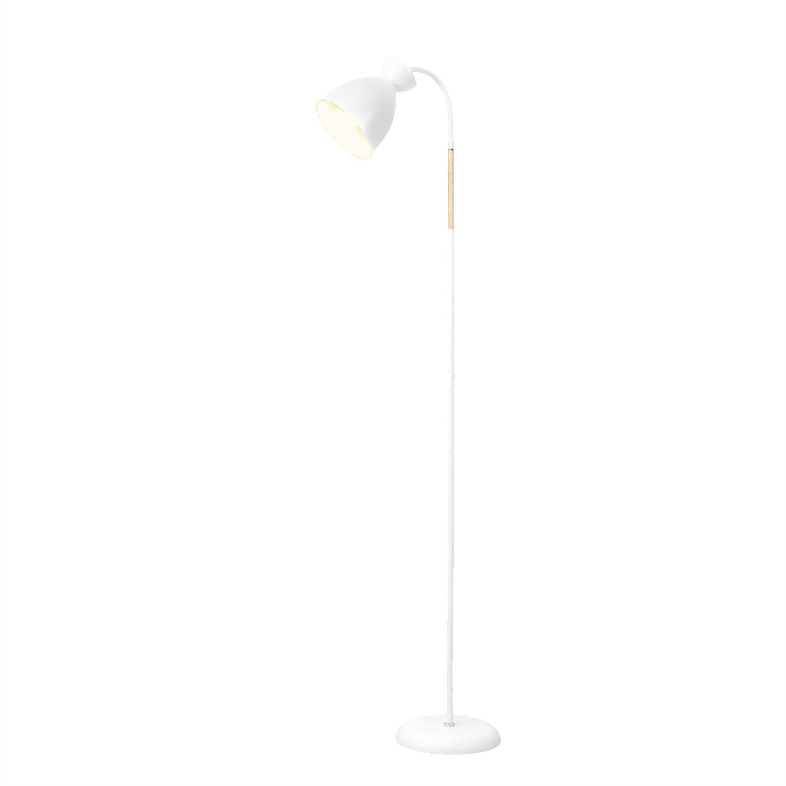 Stehlampe Leselampe Weiß Giraffe, Schwenkbare Stehleuchte Wohnzimmer