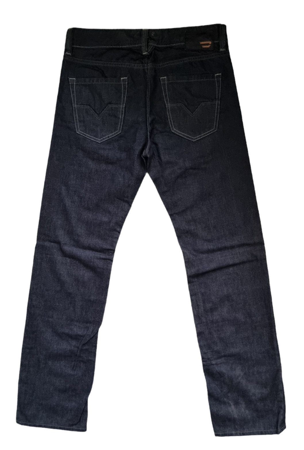Diesel Gerade Jeans Larkee 0088Z Tiefdunkelblau 100 Baumwolle 5 Pocket Style