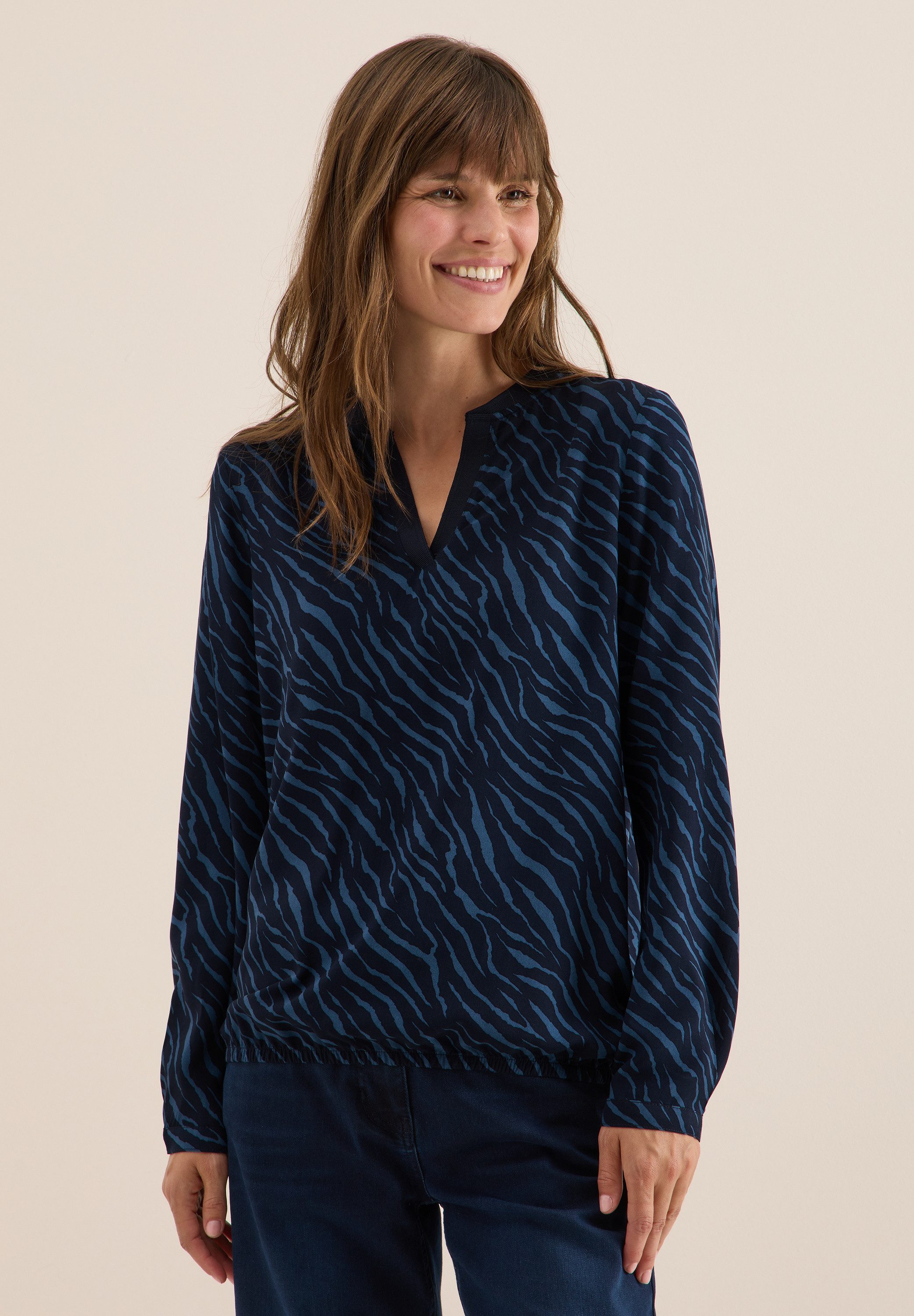 CECIL Langarmbluse aus softer Viskose günstig online kaufen