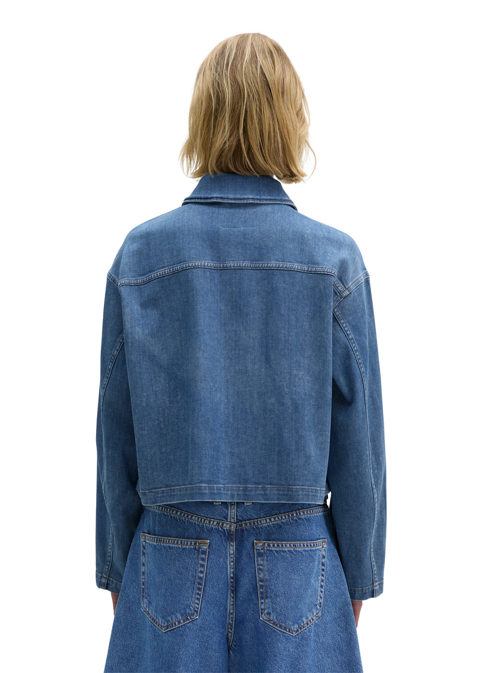 Marc O'Polo Jeansbluse aus Cashmere Touch Denim – Bild 3 von 5
