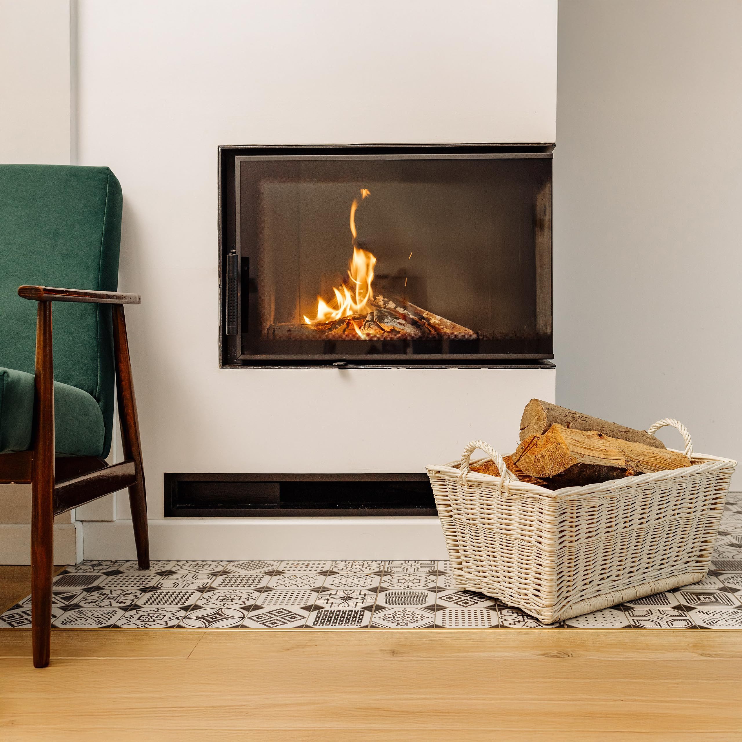 Creative Home Dekokorb Kaminholzkorb Holzkorb für Kaminholz
