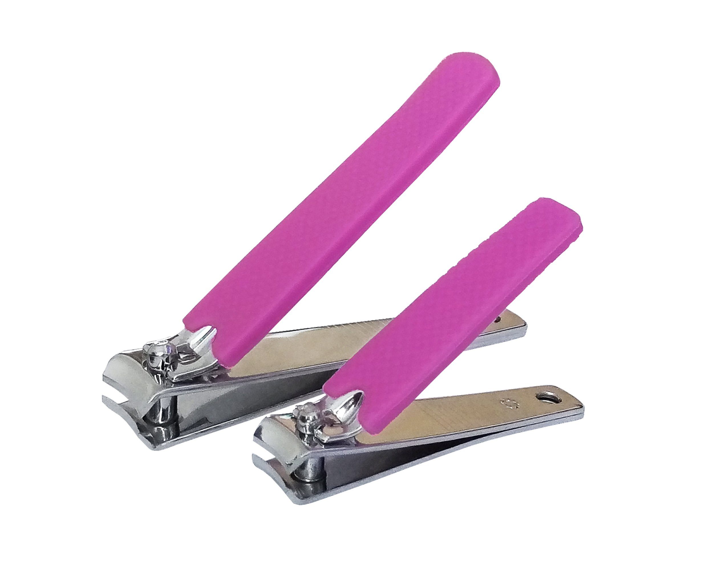 Knipser Pediküre Maniküre Nagelzwicker Nagel EDCO 95 Set (Pink), 2er Nagelknipser Fußnagelknipser Nagelschneider NAGELKNIPSER Nagelschere Zehennagelknipser Box