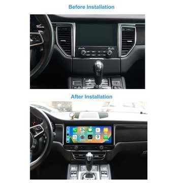 TAFFIO Für Porsche Macan PCM 3.1 12.3" Touchscreen Android Autoradio CarPlay Einbau-Navigationsgerät