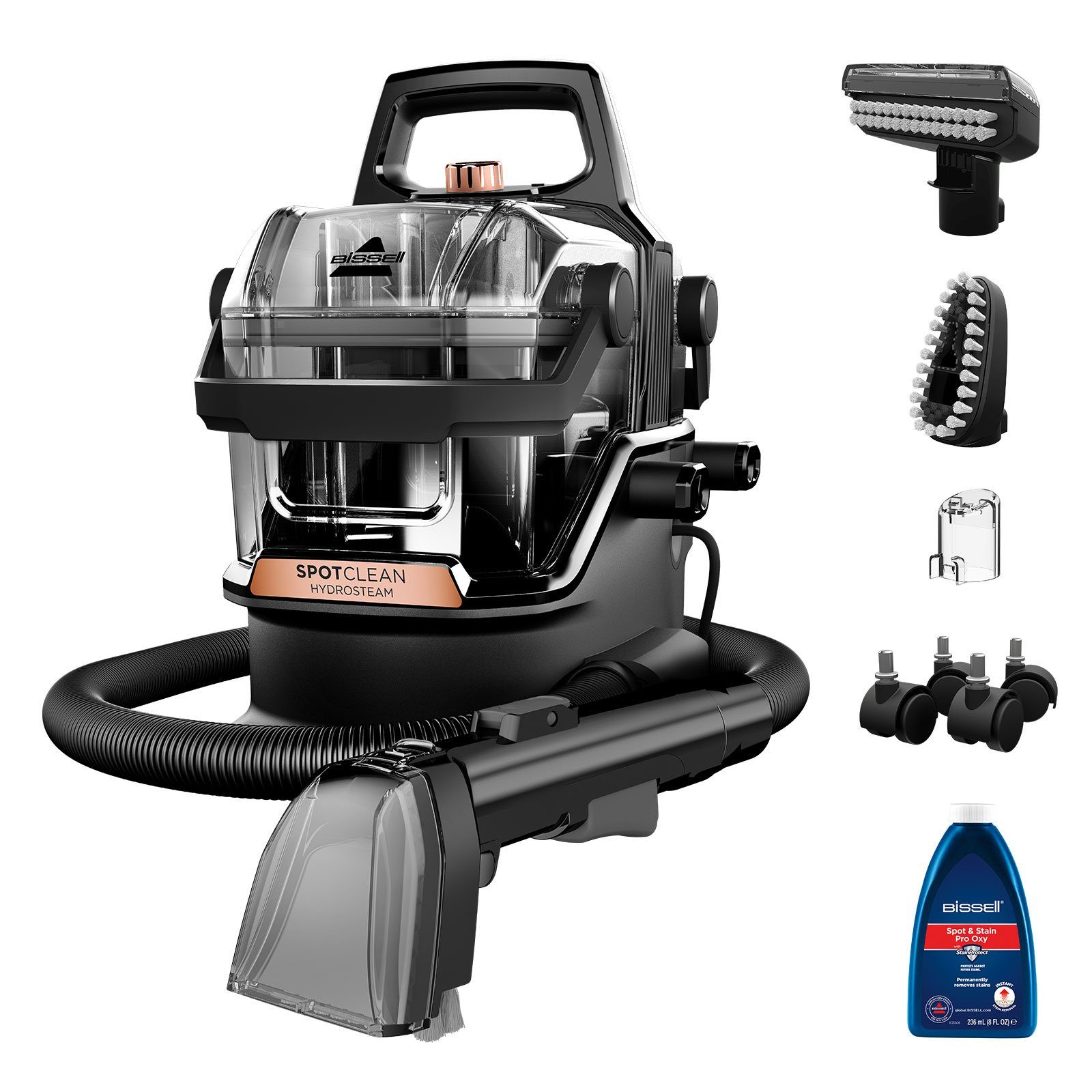 Bissell Multi-Sauger 3700N, Triple Action™: Dämpfen, Schrubben und Saugen, Leistungsstarke 1000 W