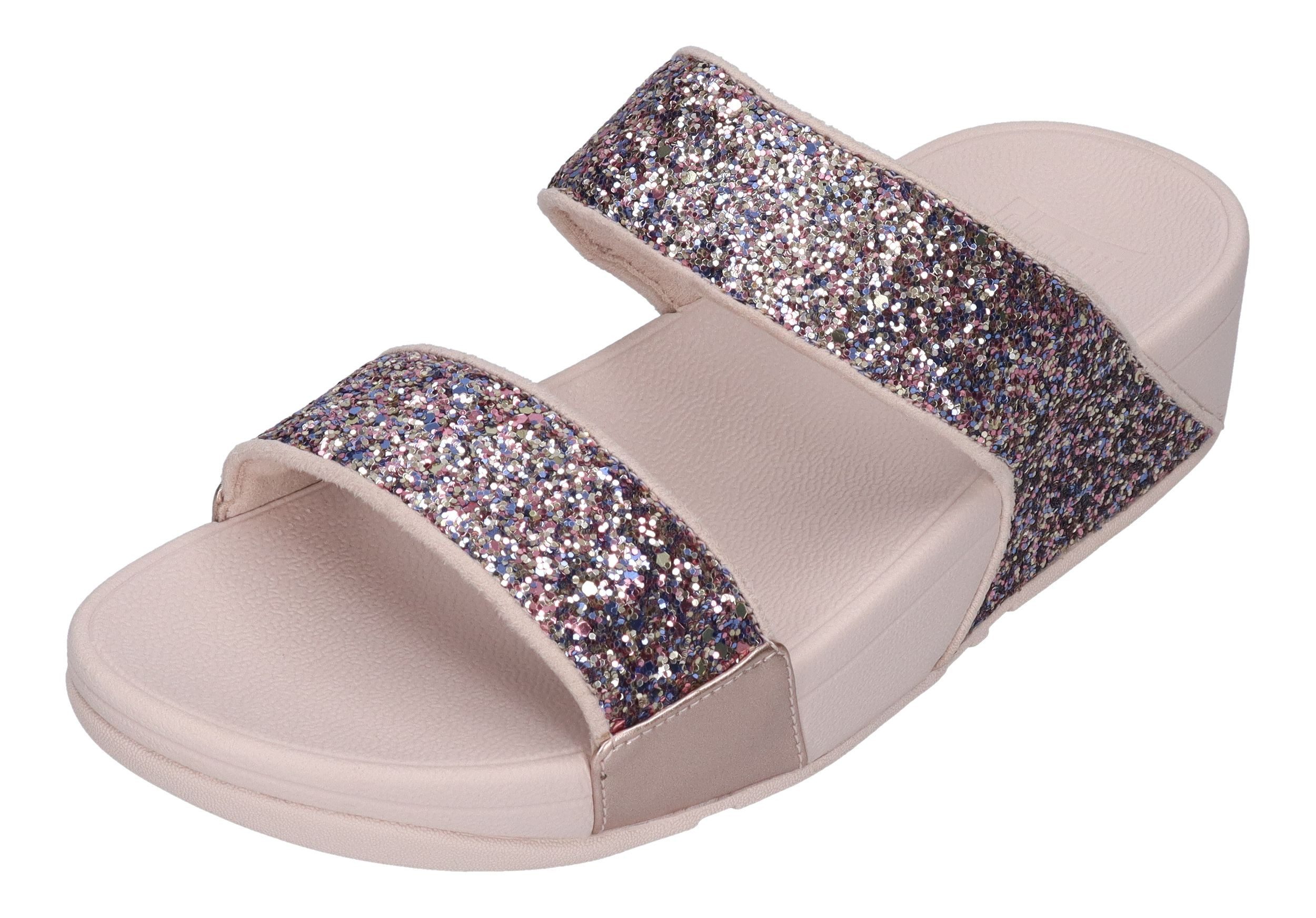 Fitflop LULU MULTI-TONAL GLITTER SLIDES Pantolette günstig online kaufen