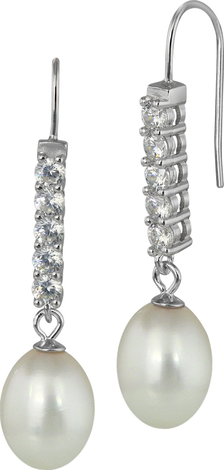 SilberDream Paar Ohrhänger SilberDream Damen Verschluß Sterling Silber (Ohrhänger), Hakenverschluss aus Ohrhänger 925 Silber Ohrringe