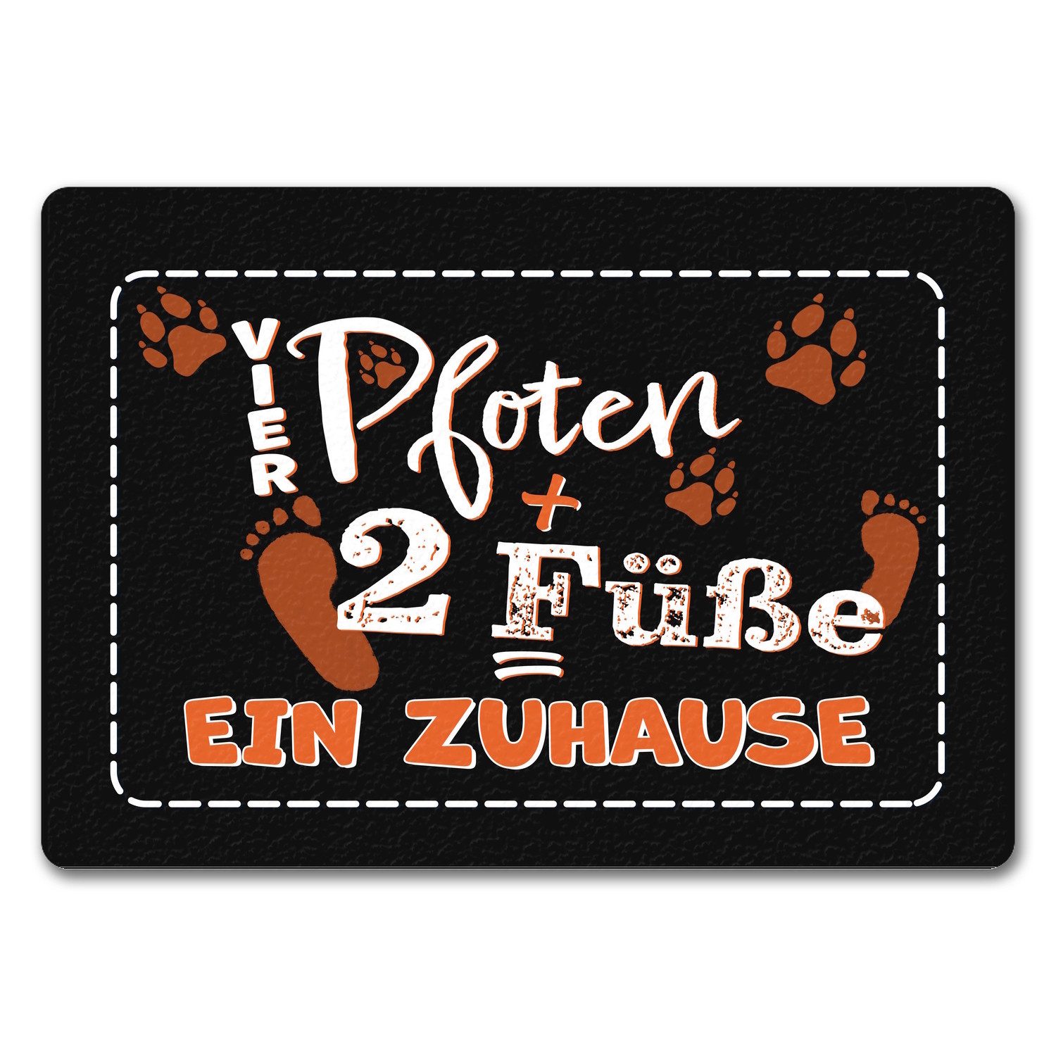 speecheese Fußmatte Vier Pfoten + Zwei günstig online kaufen