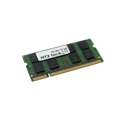 MTXtec 2GB SODIMM DDR2 PC2-6400, 800MHz, 200 Pin RAM Laptop-Arbeitsspeicher