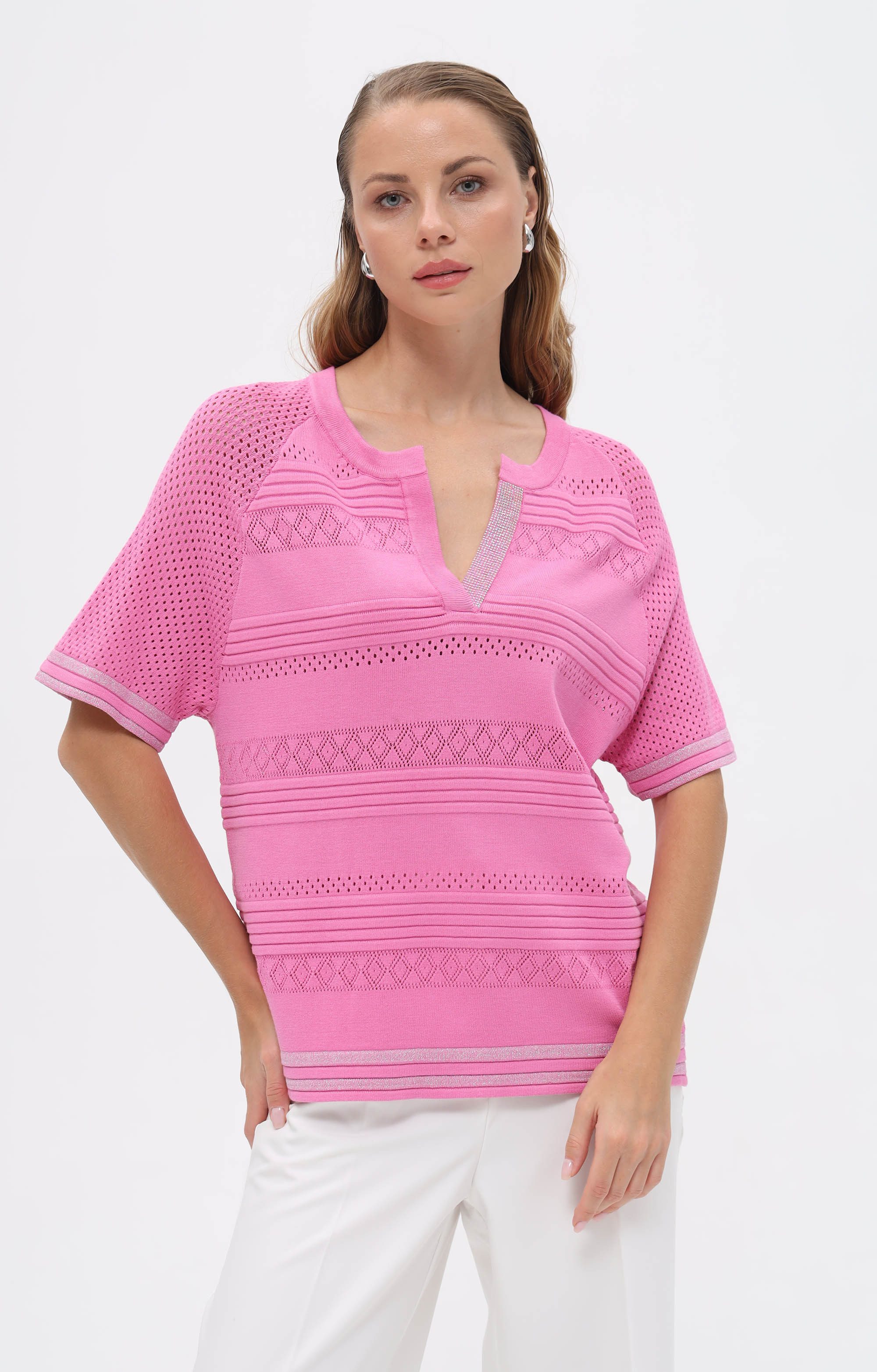 Passioni T-Shirt Oversized-Fit mit Strassdetails günstig online kaufen