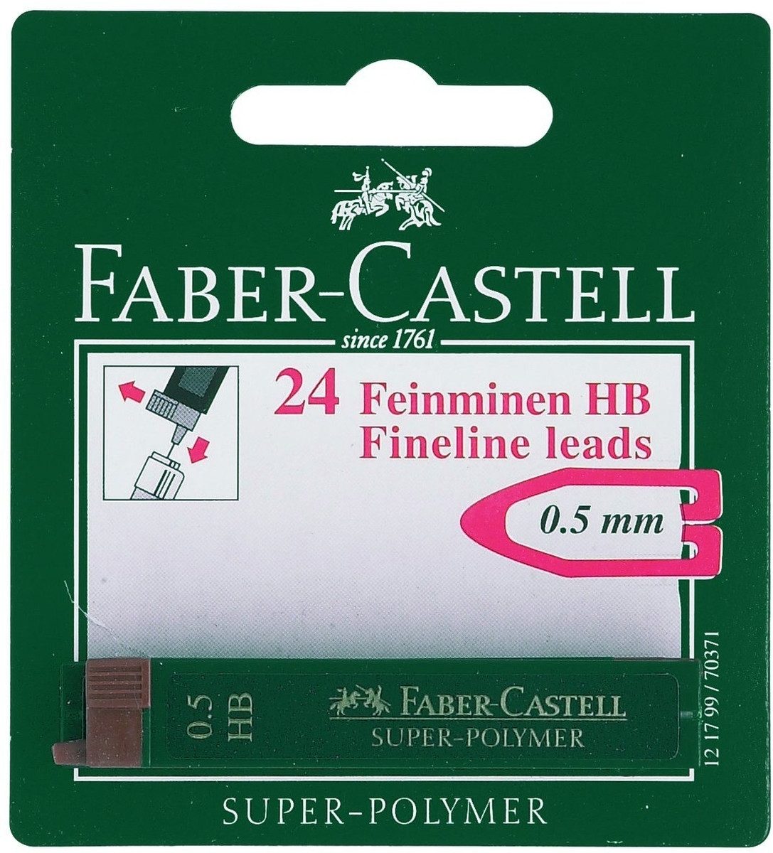 Faber-Castell Bleistift Feinmine Super Polymer 0,5mm HB auf Blisterkarte