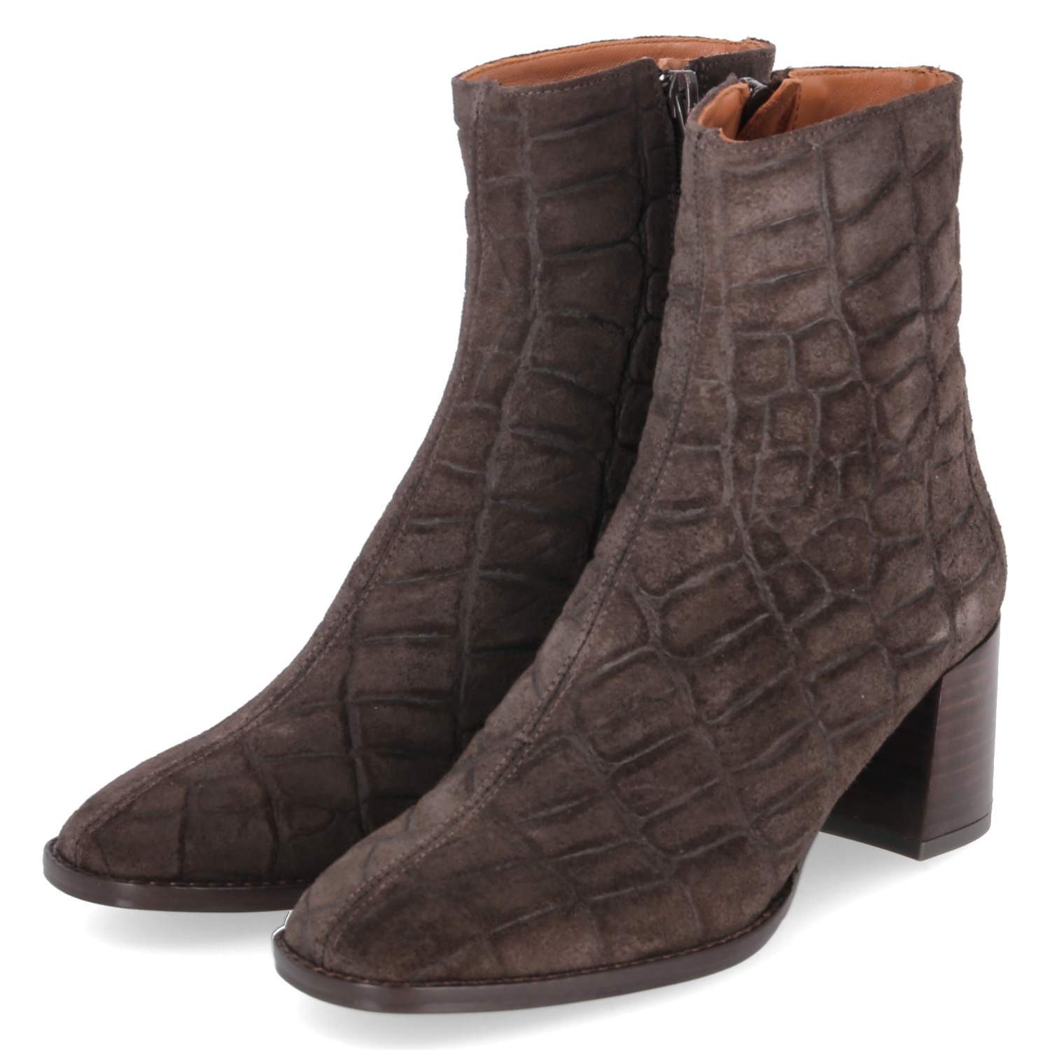 Kaerlek Kaerlek Ankle Boots 16501 Bogota Colombia Damen Rauleder brown Schlupfstiefel
