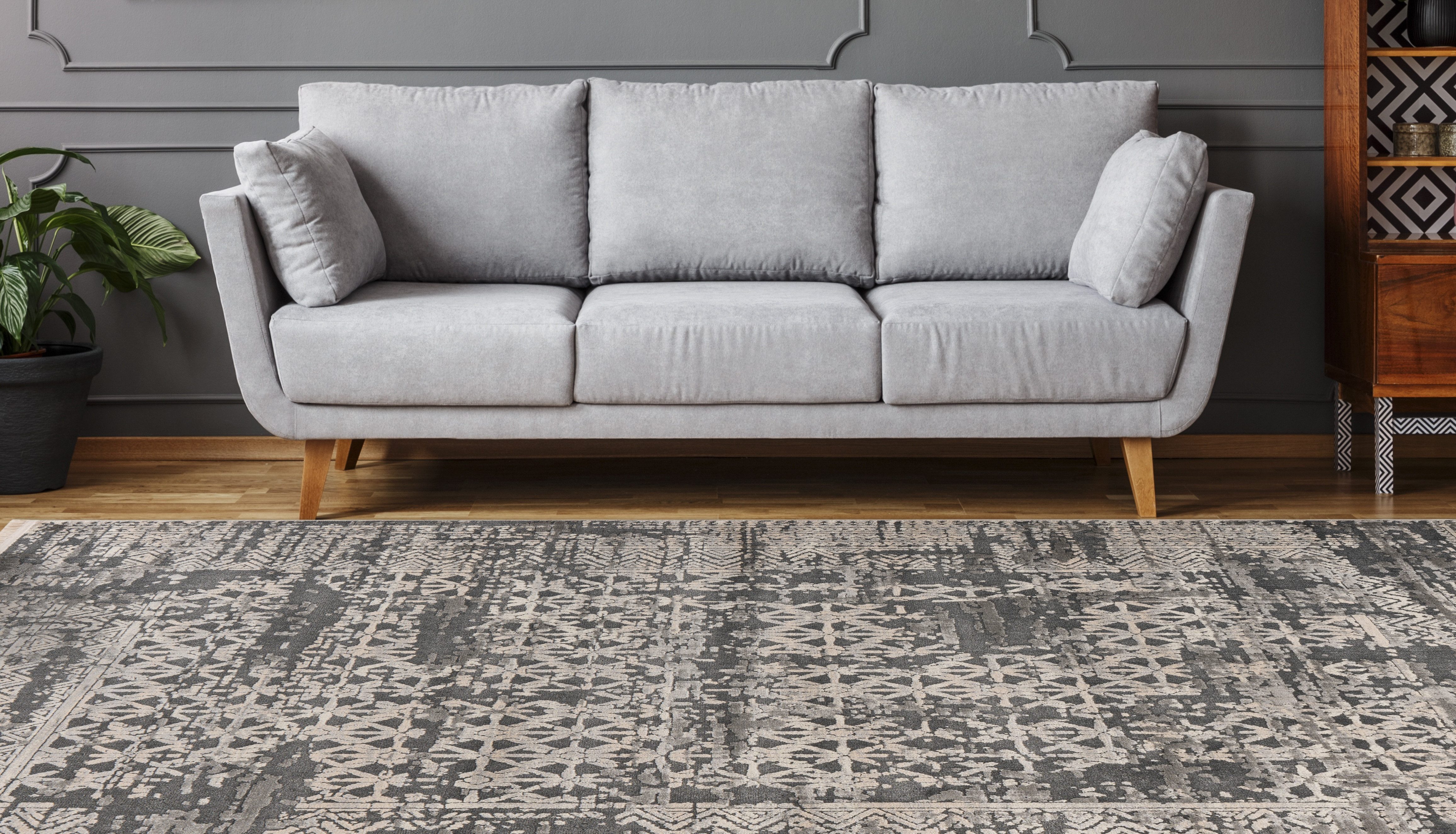 Kayoom Teppich Adela 325, rechteckig, Höhe: 13 mm, ca. 575.000 Points/qm, Vintage Look, hochwertig