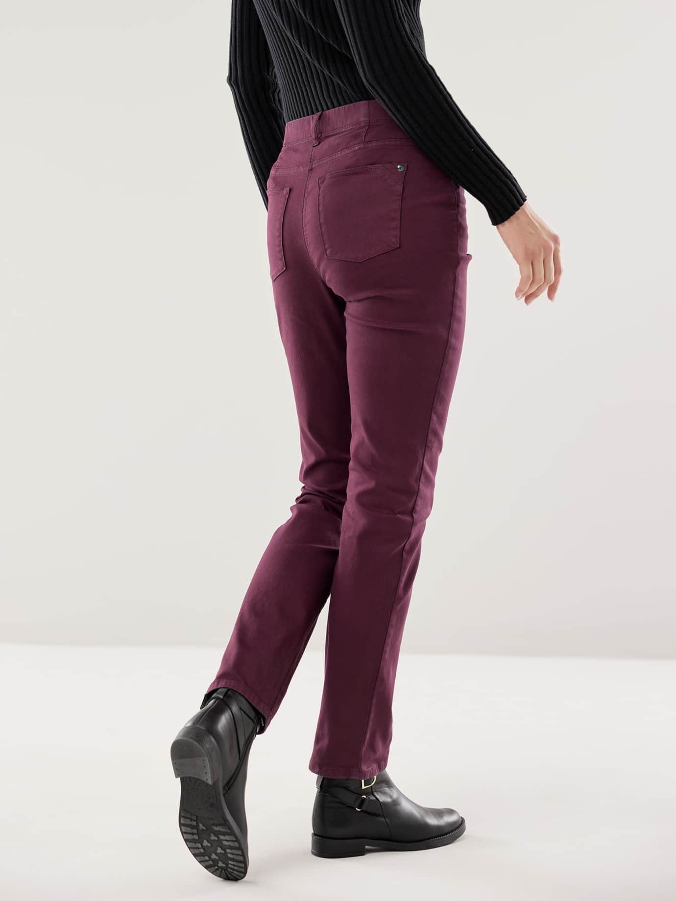 Walbusch Stretch-Jeans Damen Yoga-Jeans Ultrastretch Stretch-Jeans Comfort-Bund Regular fit