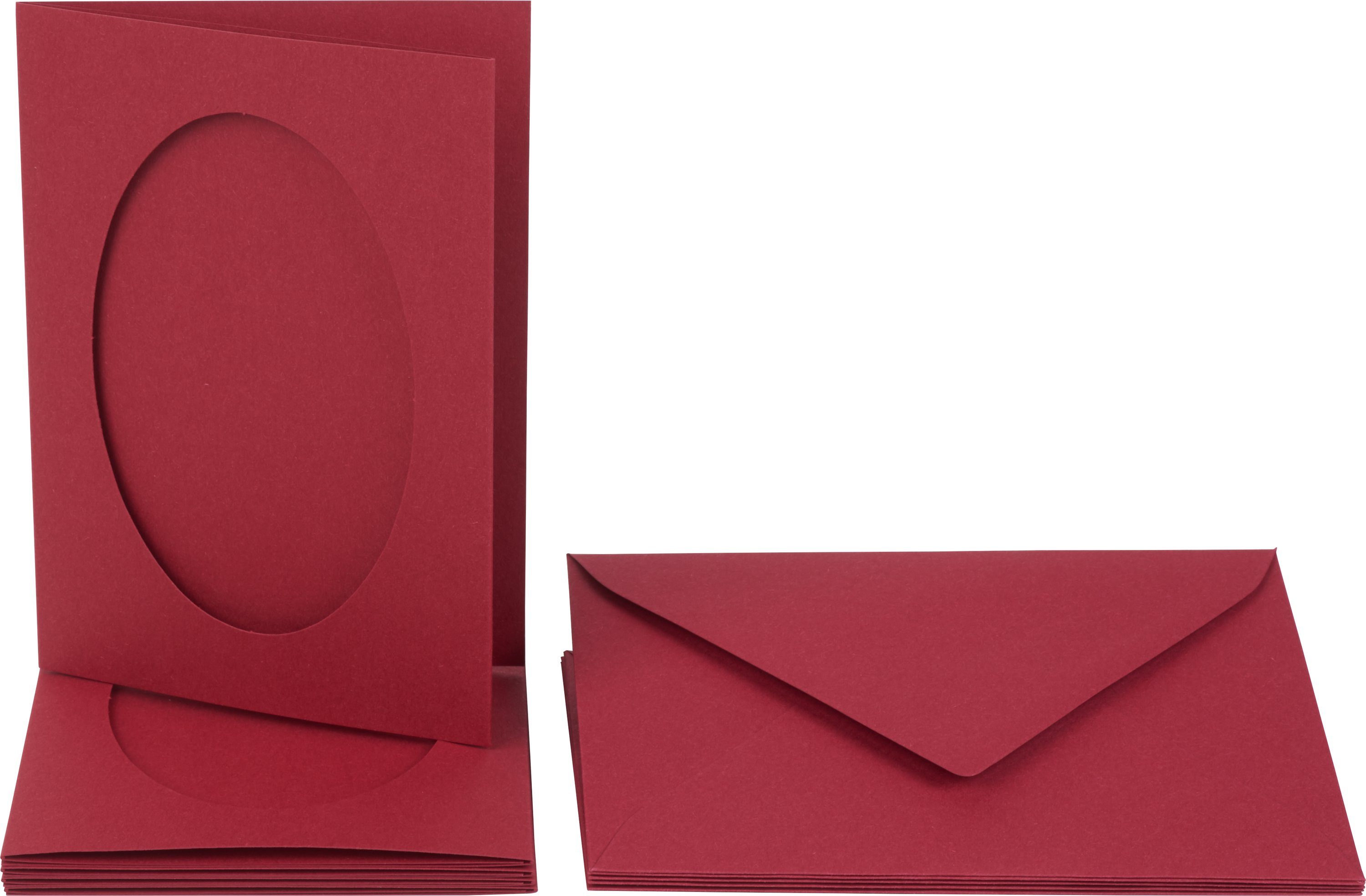 Folia Grußkarte Passepartout, 10 Teile