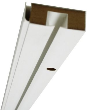 Vorhangschiene Vorhangschiene GE mit Profil für Blendenbefestigung, GARDINIA, 1-läufig, mit Bohren, Holz, mit Bohren, Holz, gebohrt für Deckenmontage