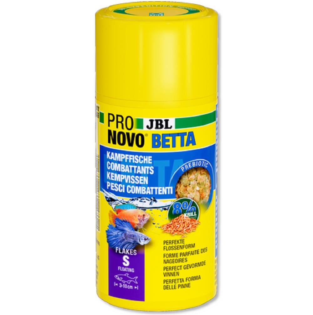 Aquariendeko JBL PRONOVO BETTA FLAKES S 100 ml Hauptfutterflocken für Kampffische