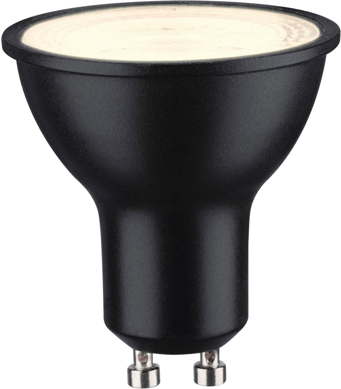 Paulmann LED-Leuchtmittel 750lm 2700K 36° schwarz matt dim 8W 230V RAL9004, GU10, 1 St., Warmweiß, Dimmbar