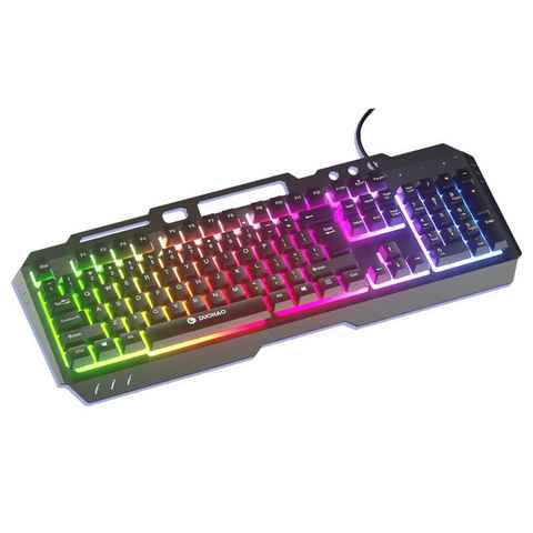 KINSI USB-Gaming-Tastatur,mechanische Tastatur,RGB-Hintergrundbeleuchtung Gaming-Tastatur