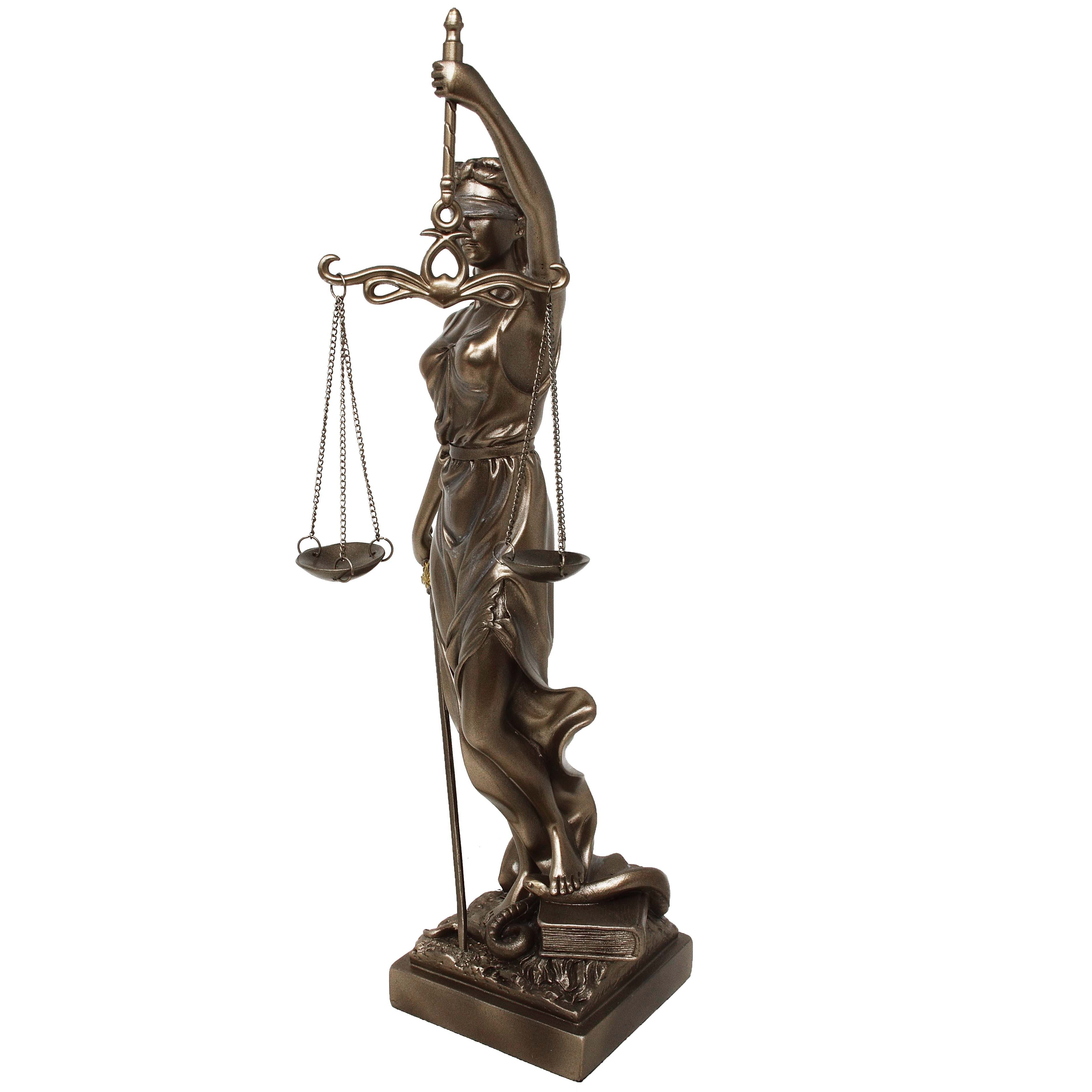 MystiCalls Dekofigur Justitia Figur bronziert 35 cm Göttin der Gerechtigkei günstig online kaufen