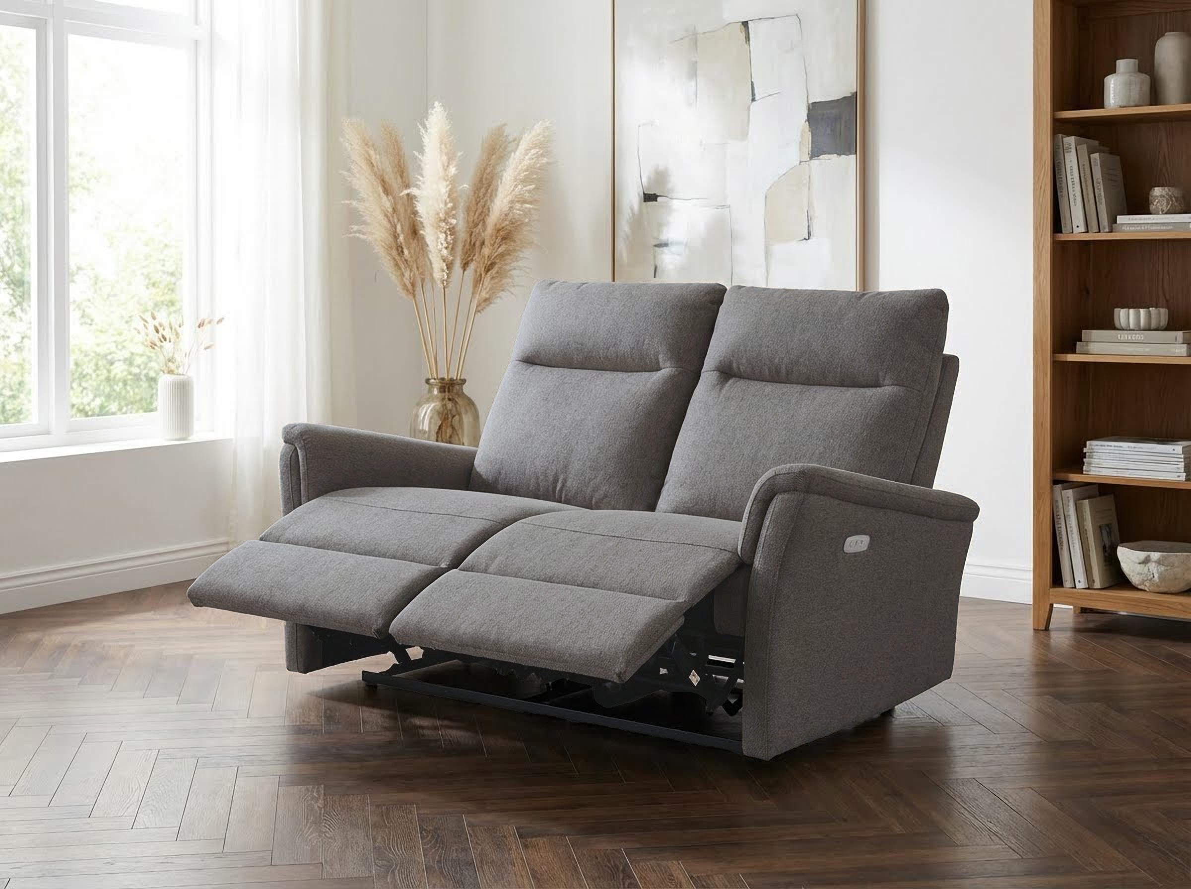 Home affaire 2-Sitzer FINNARA,2-Sitzer,elelektrische Relaxfunktion in 2 Sitzen, USB A/C, Liegefunktion 105°-135°, Federkern