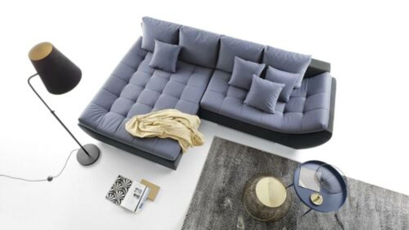 JVmoebel Ecksofa Moderne Design Sofas Couchs Möbel Stoff L-Form Wohnzimmer Ecksofa, Mit Bettfunktion